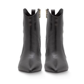 VARIO SIYAH DERI YILAN BASKI (Black Leather Snake Print)