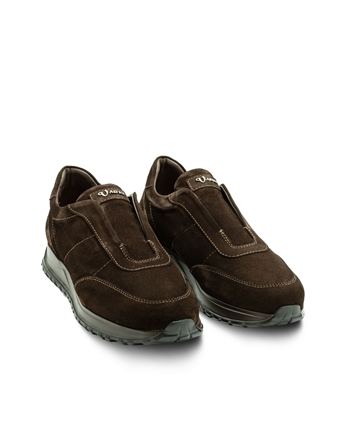 VARIO Hakiki Süet Deri Erkek Ayakkabı Z590 YARMA SUET KAHVE 490 C63 (Split Suede Brown)
