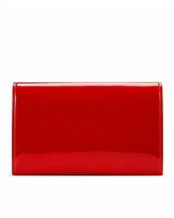 VARIO Rugan Hakiki Deri Abiye Çanta 430 KIRMIZI RUGAN (Red Patent Leather)