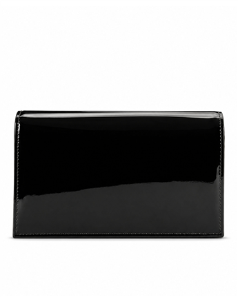 VARIO Rugan Hakiki Deri Abiye Çanta 366 SIYAH RUGAN (Black Patent Leather)