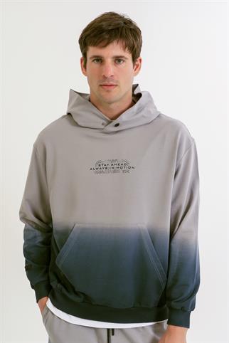Maraton BOXY FİT Erkek   Düşük Kol Gri Sweatshirt 23924