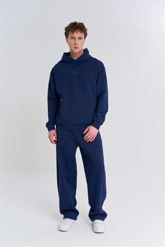 Maraton  Erkek Kapüşonlu  Açık Lacivert- Sweatshirt