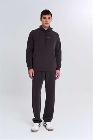 Maraton  Erkek Kapüşonlu  Kahverengi Sweatshirt