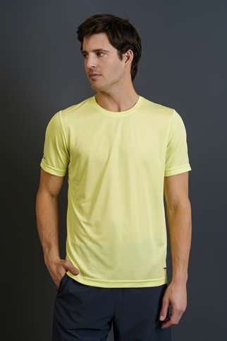 Maraton Regular Erkek Bisiklet Yaka  Açık Yeşil- T-shirt