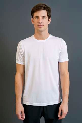 Maraton Regular Erkek Bisiklet Yaka  Beyaz T-shirt