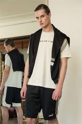 Maraton RELAX Erkek  Düz Paça Siyah Şort