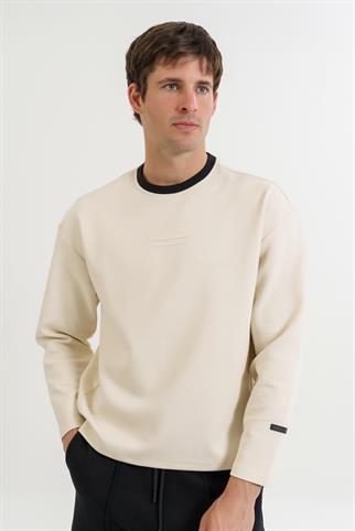 Maraton RELAX FİT Erkek Bisiklet Yaka  Takma Kol  Sweatshirt 23751