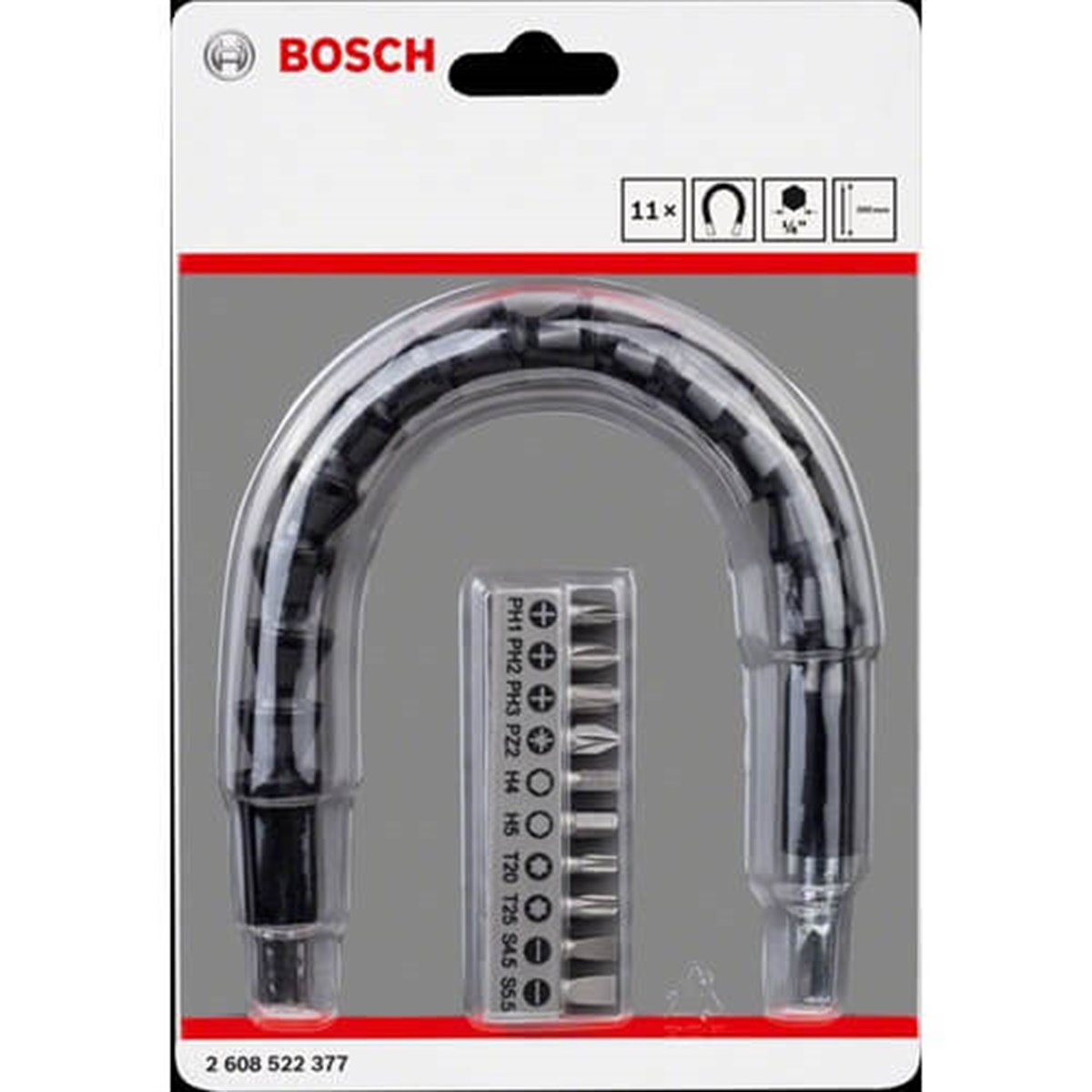  Bosch 10 Parça Vidalama Uzatma Adaptörü 30 cm