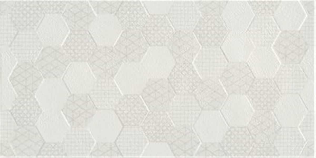30*60 Grafen Hexagon Beyaz 8297 (1,8 M²=Kutu)