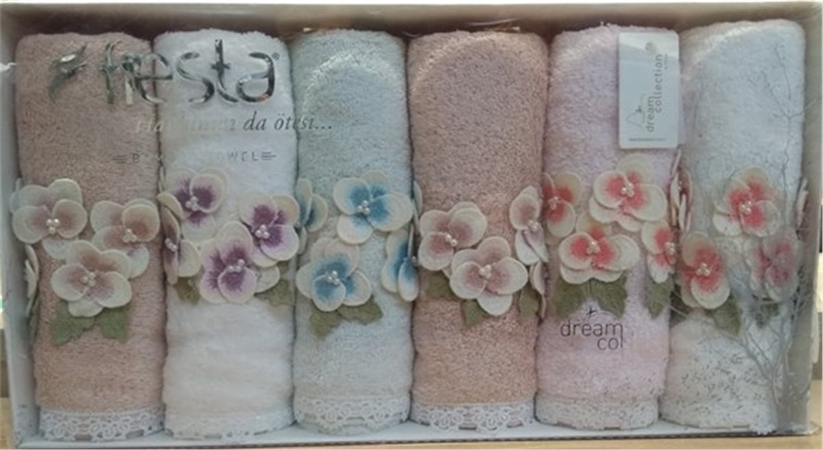 50X90 Lavin 3D Nakışlı Jakarlı Hv.