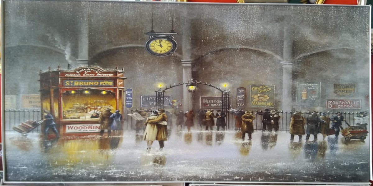 60*120 KANVAS DOKULU YAĞMURLU HAVA TABLO-6