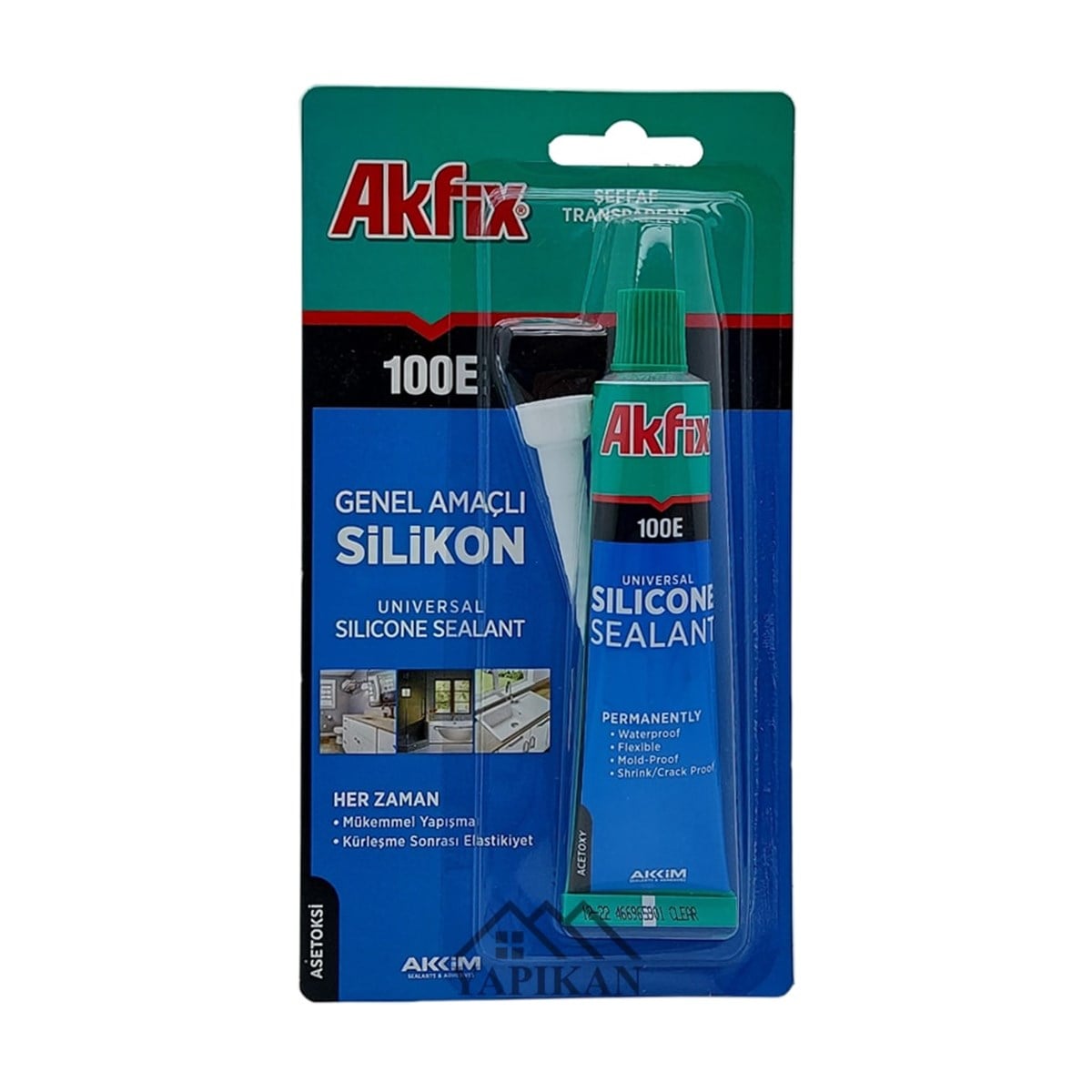Akfix Genel Amaçlı Silikon Şeffaf 50 Ml