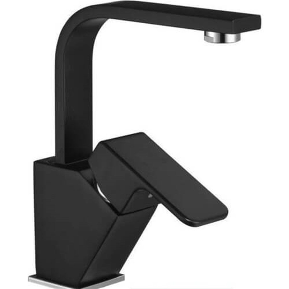 Ar Lunetta Lavabo Bataryası Mat Siyah Kuğu Borulu 103588108