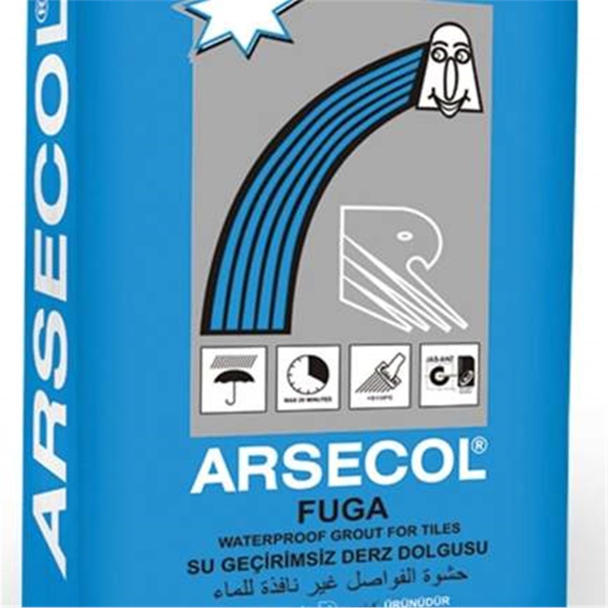 Arsecol Fuga Derz Dolgu Siyah 5 Kg