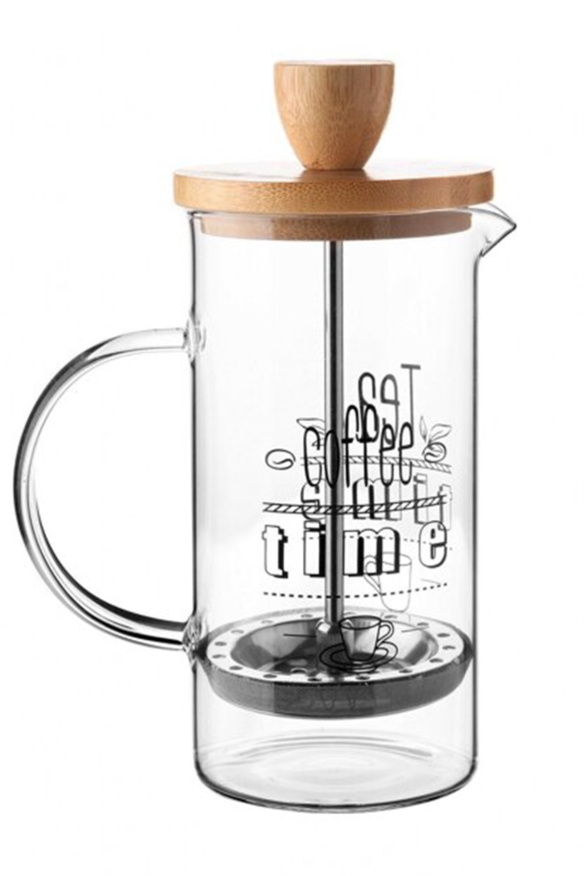 Balsa French Press 350 Ml Bambu Kapak