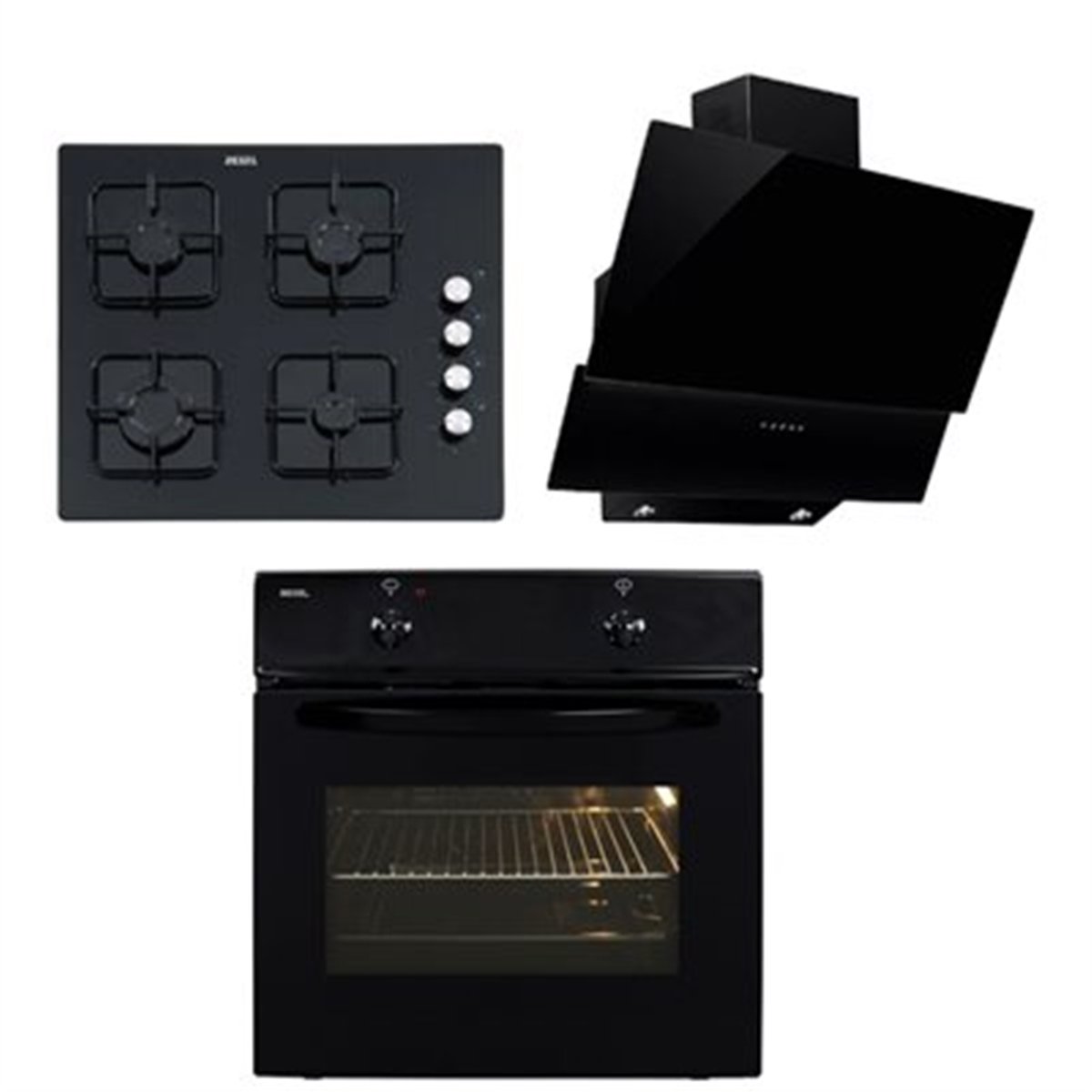 Bexel Ankastre Set Baf37 Fırın + Bao 11 (G20) Ocak + Da50B Davlumbaz