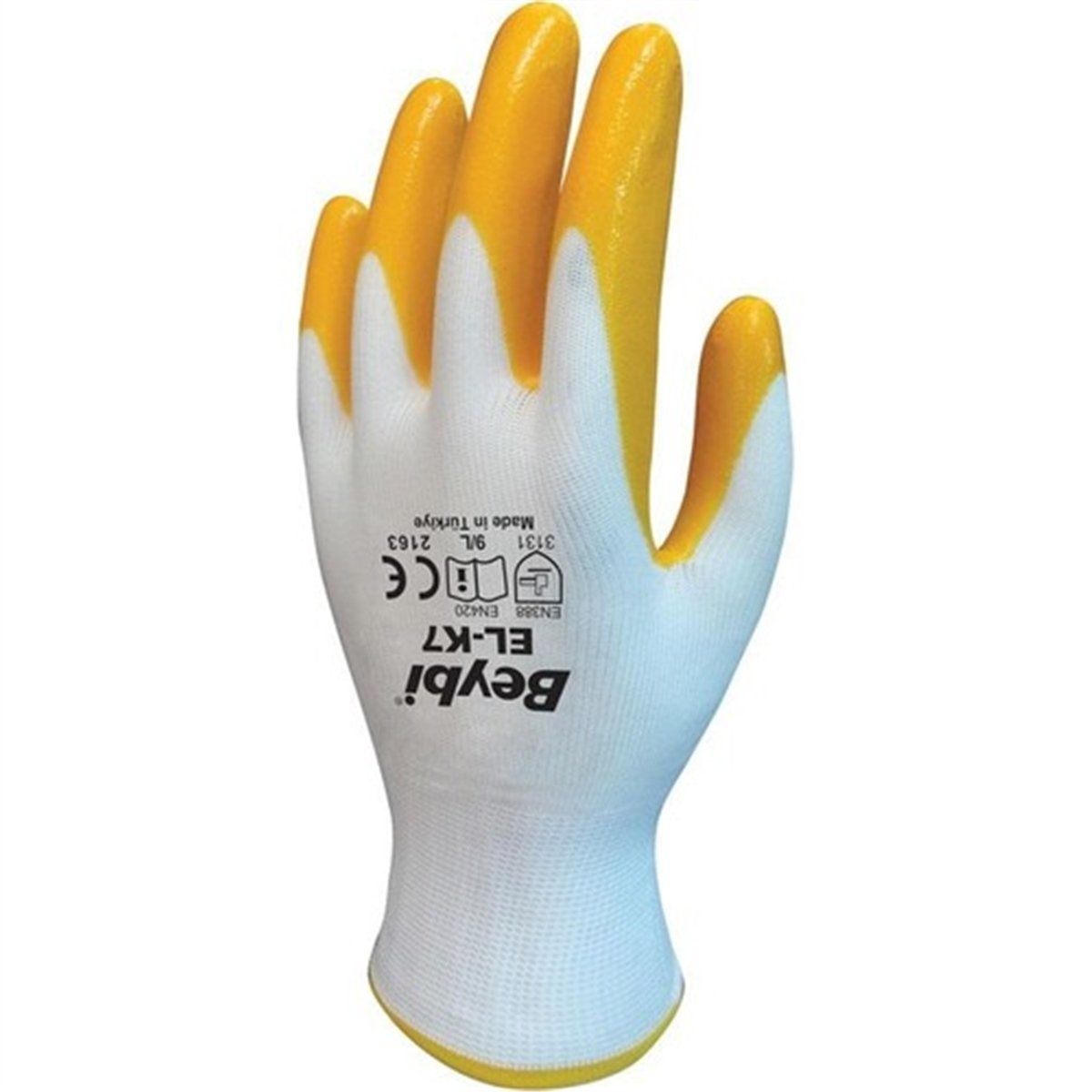 Beybı No:10 Pn7 Nitril Eldiven Sarı