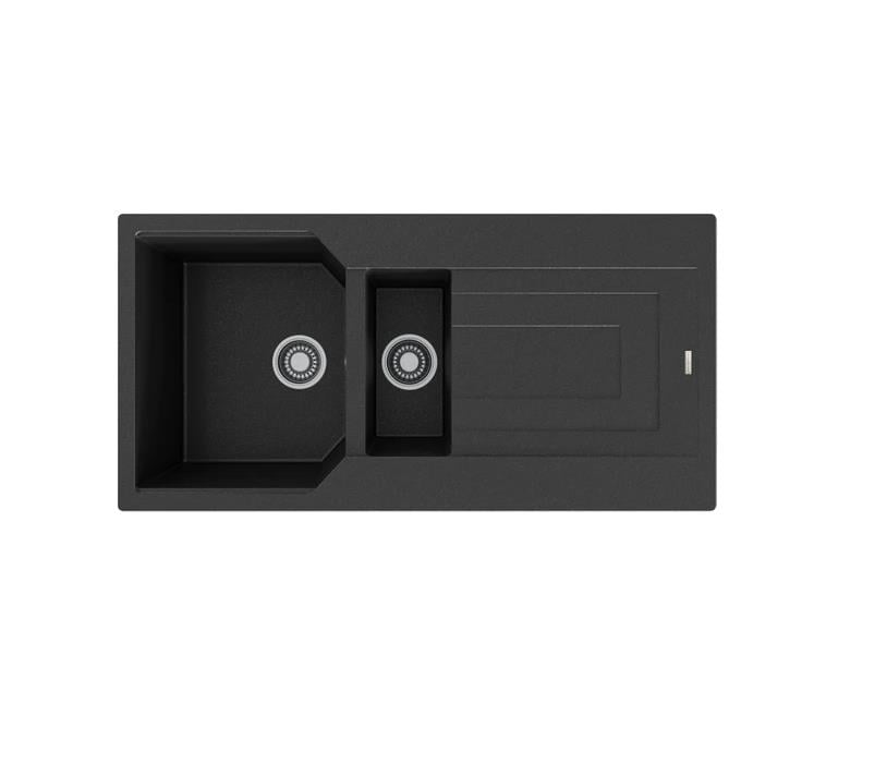 Black Stone Zeugma1.5 Göz Siyah Granit Evye