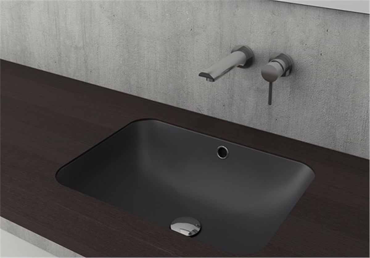 Bocchi 1006-020-0125 Scala Tezgah Altı Lavabo Antik Siyah
