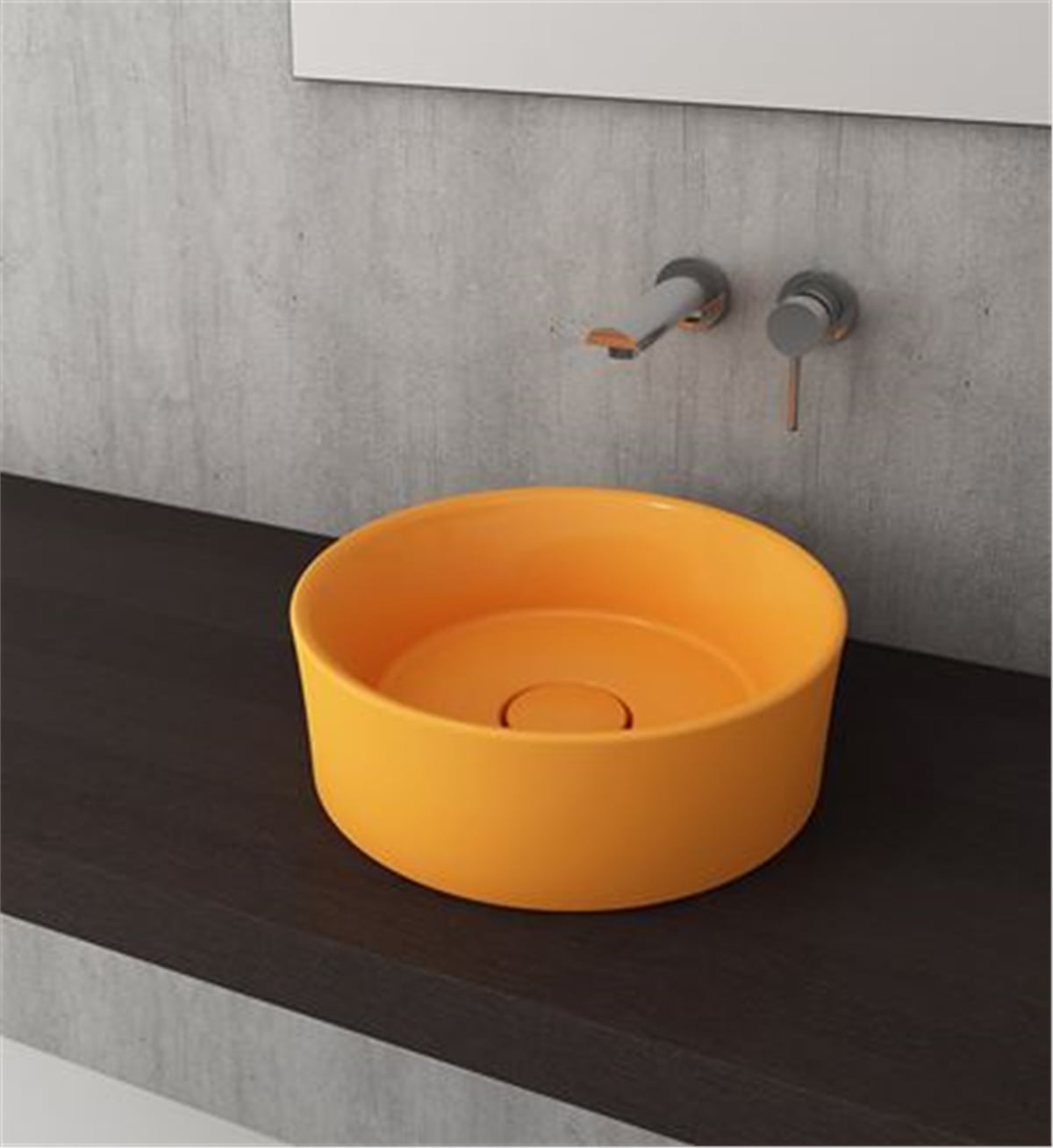 Bocchi 1174-021-0125Luna Çanak Lavabo Mandalin Sarısı