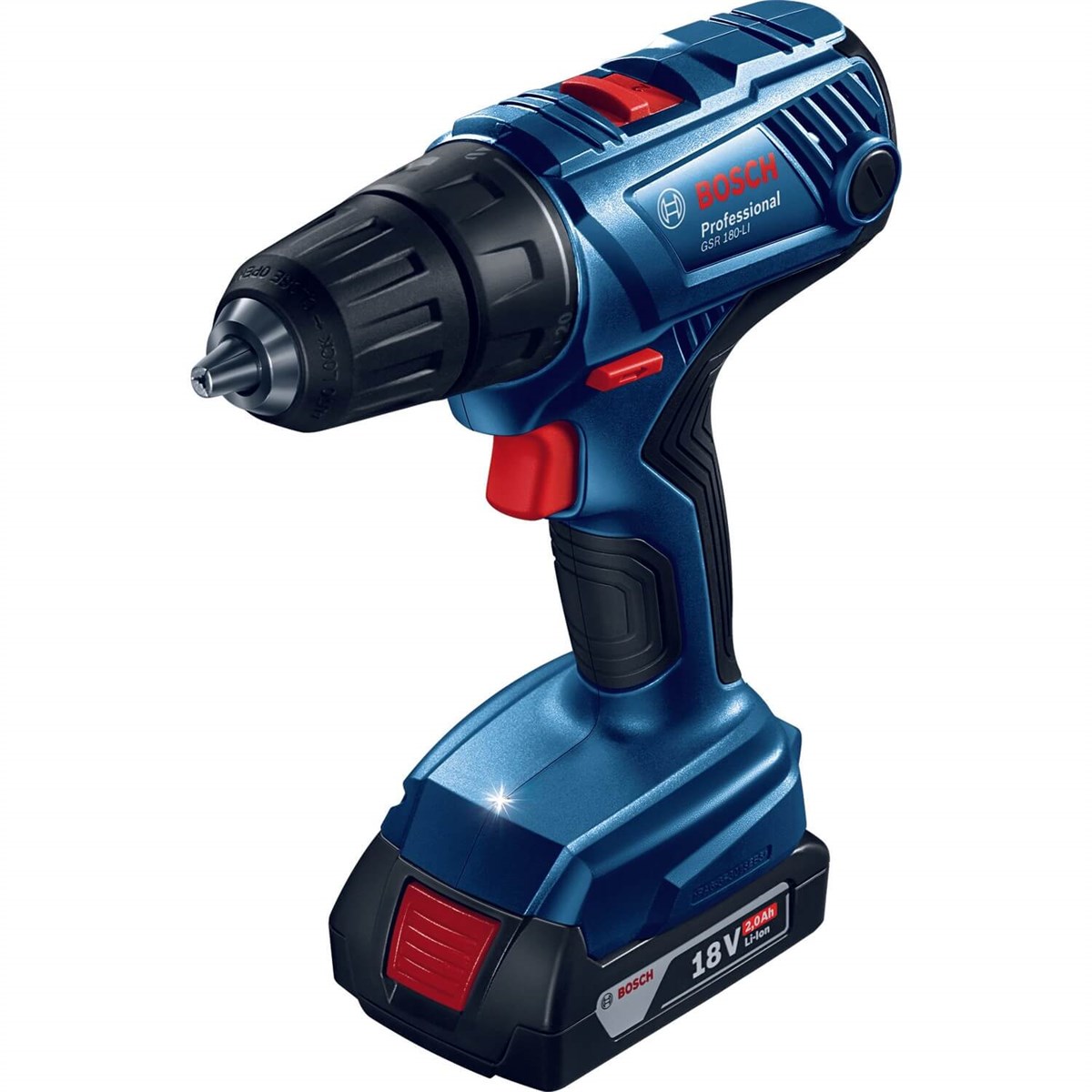 BOSCH GSR 180-LI 18 Volt 2 Ah Çift Akülü Delme Vidalama 0 601 9F8 109