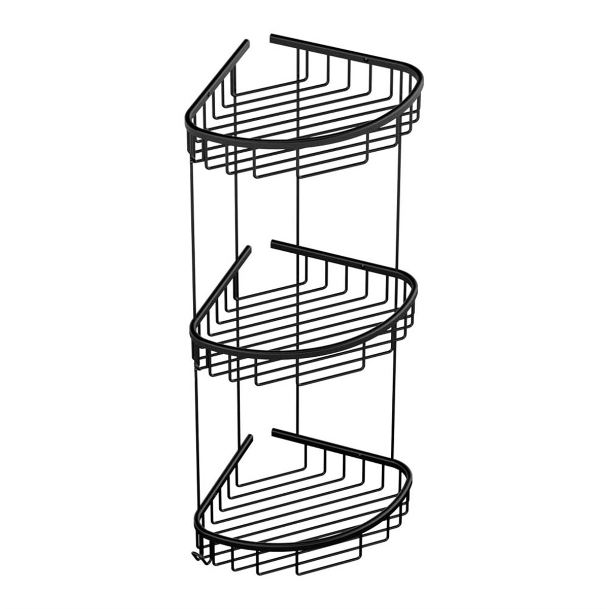 Deppot 19x19 Oval Üçlü Siyah Köşelik A.503s