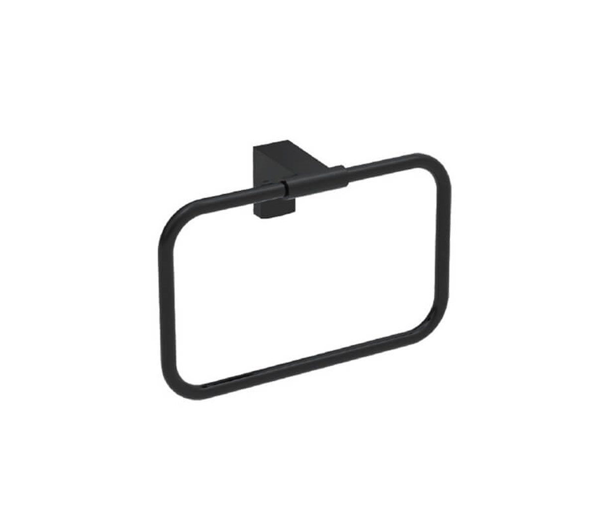 Deppot F-1 Mat Siyah Yuvarlak Havluluk A.1717.S