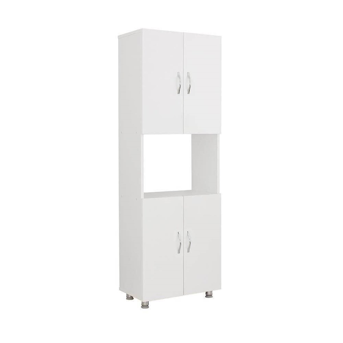 Dienni 161x56x32 Cm 4 Kapaklı Ara Bölmeli Çok Amaçlı Dolap