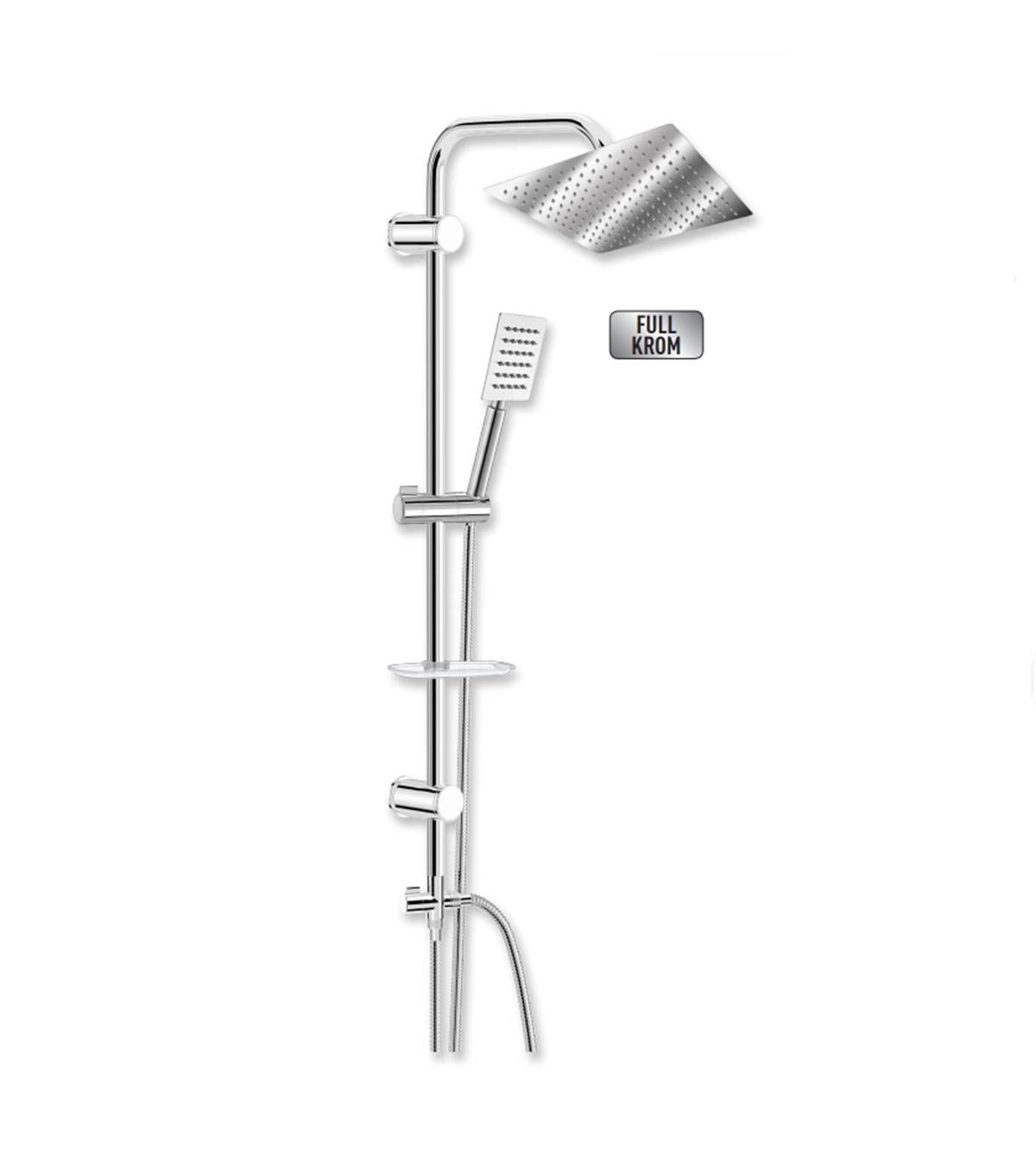 Duscho Tepe Duş Seti Quart Krom 0120