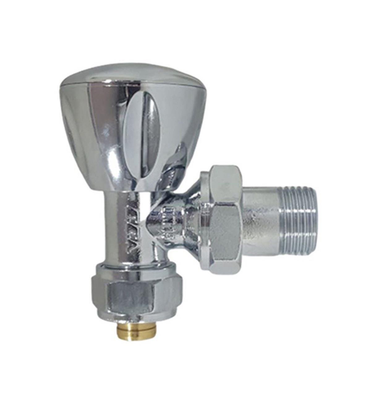 Eca Rv3 Krom Köşe Radyatör Vanası 602120749