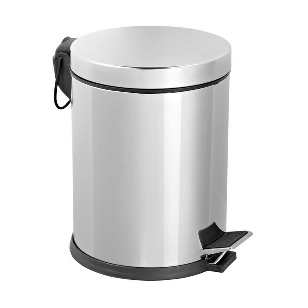 Efor 8 Litre Pedallı Çöp Kovası Yavaş Kapanır Kapak Krom 903