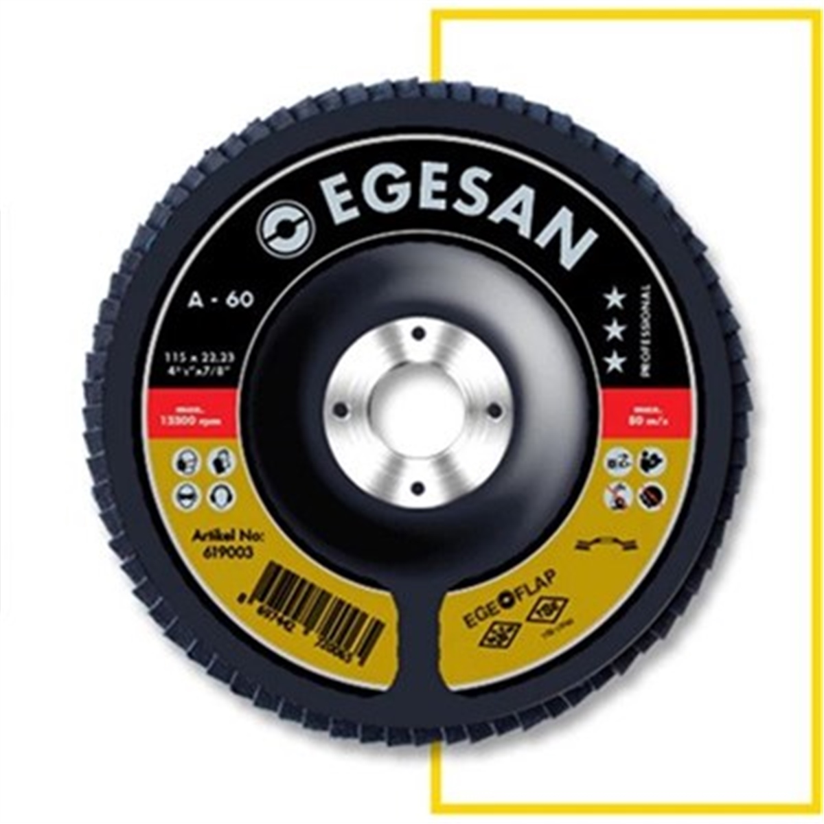 Egesan 115 Disk Zımpara Flap Disk NK60