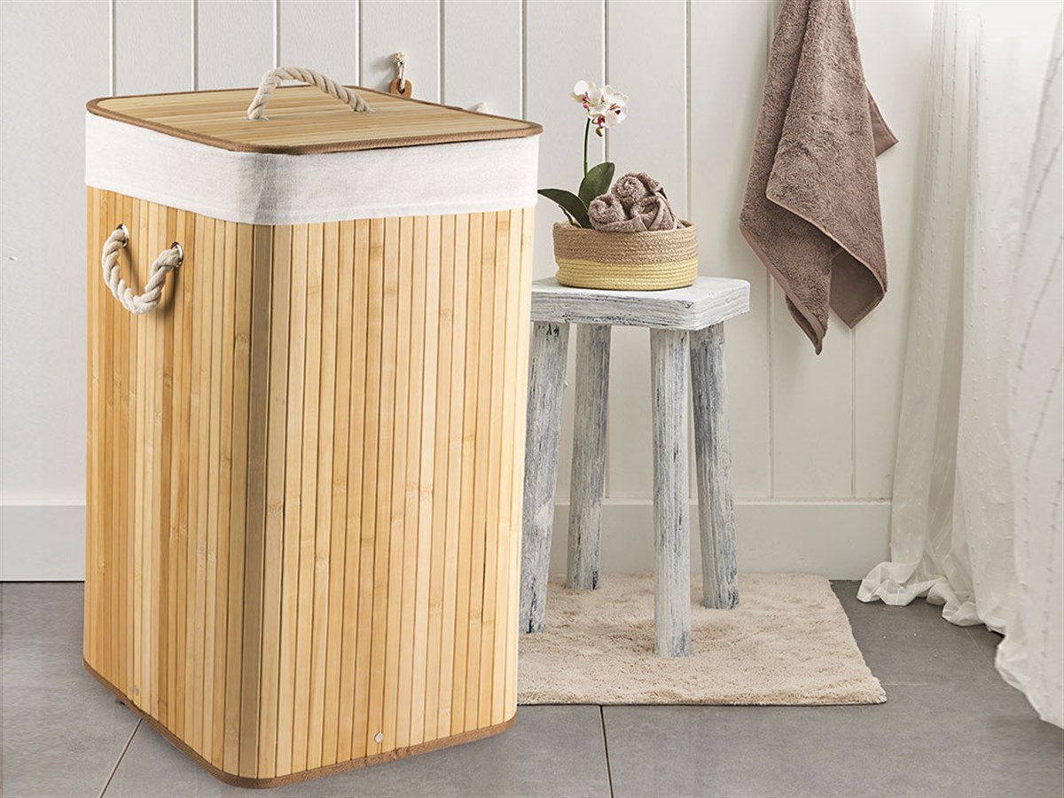 English Home Fancy Katlanabilir Çamaşır Sepeti