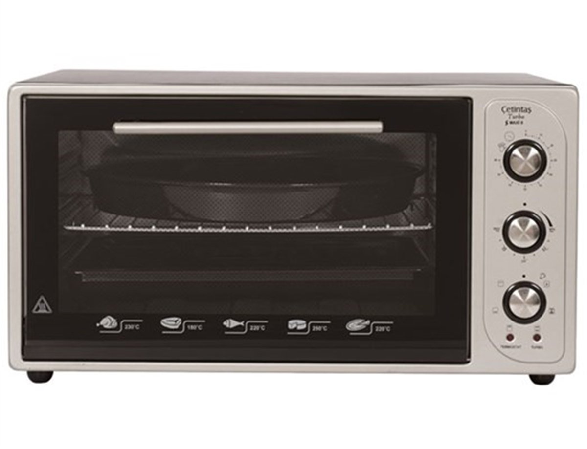 Evii Fırın Maxi 45 Litre İnox Turbo Fırın Smxf5 E