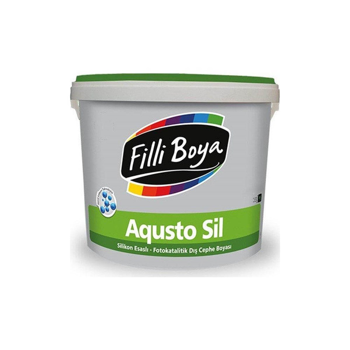 Fiili Boya Aqusto Sil Silikonlu Dış Cephe Boyası Beyaz 15 Litre