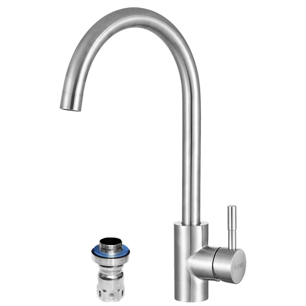 Fleko İnox Kuğu Eviye Bataryası Ks1s01