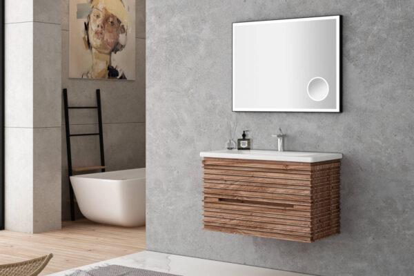 Gold Banyo Legend 90 Cm Ahşap Renk Banyo Dolabı
