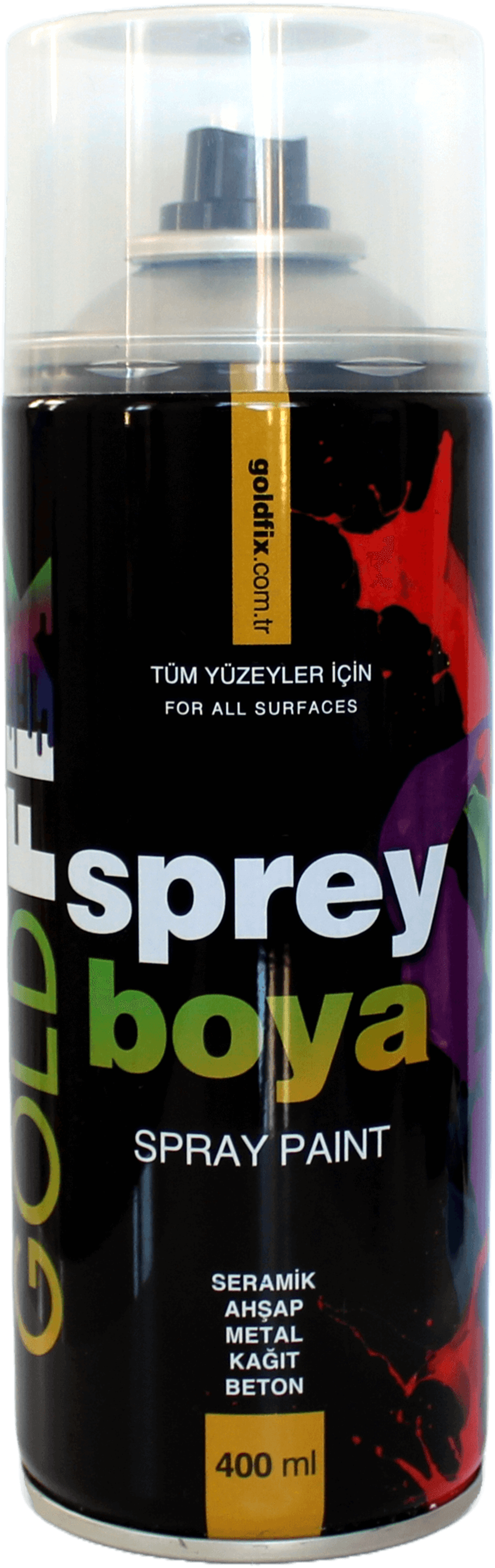Goldfix Mat Siyah Sprey Boya 400 Ml
