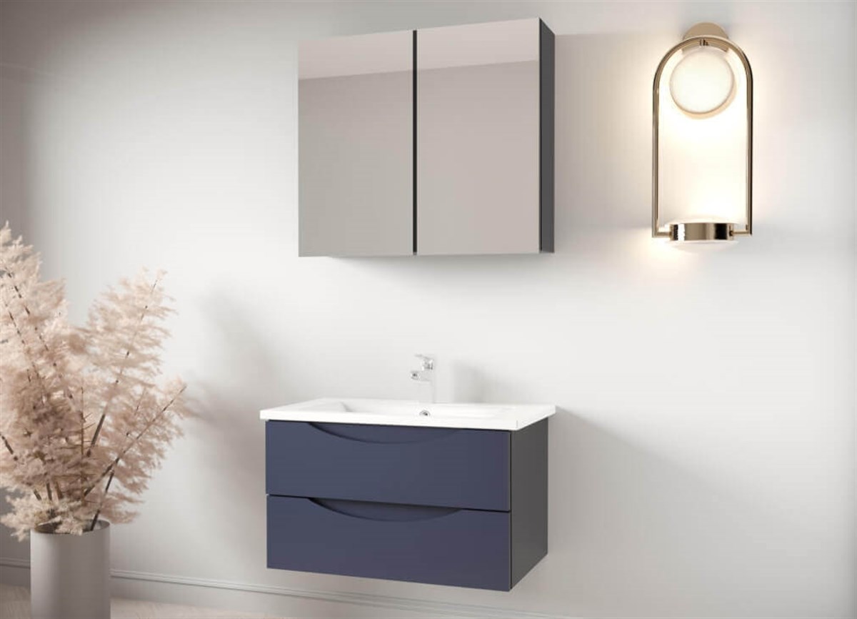 İnnova Nova Antrasit Banyo Dolabı 80 Cm