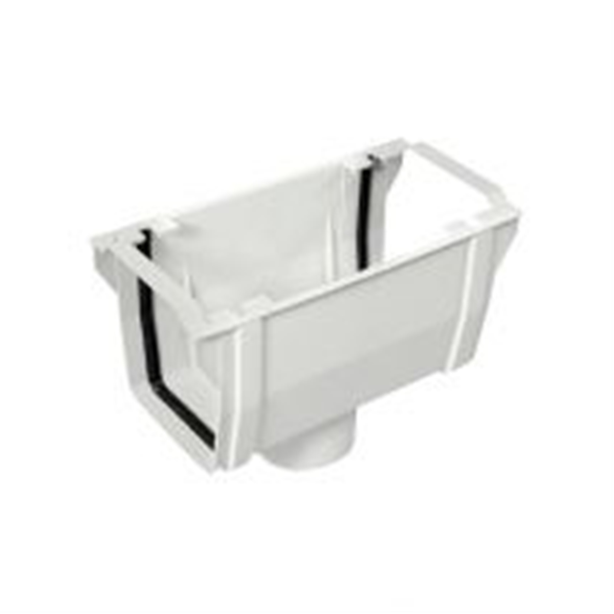 Kalde Pvc Çatı Oluğu Köşeli İniş Yuvarlak 150X75 Mm