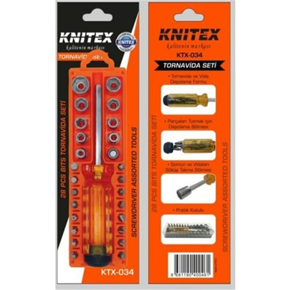 Knitex KTX-034 28 Parça Tornavida Seti