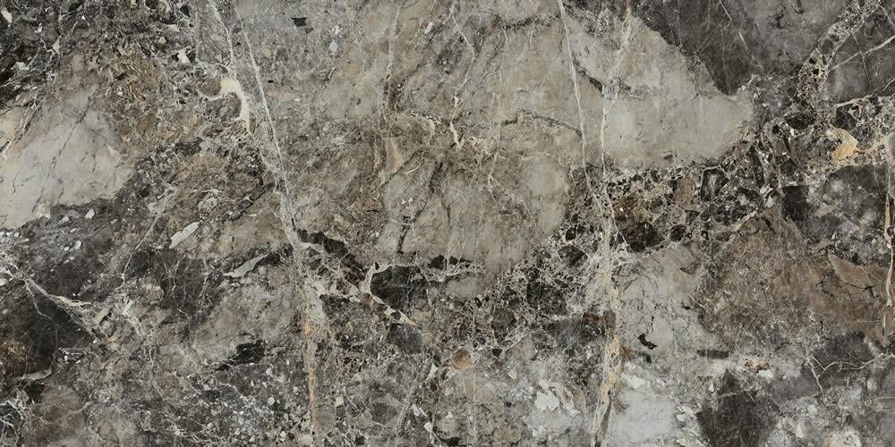 Kütahya Seramik 120x240 Paradiso Antrasit Kristal Rektifiye Parlak Yer Seramiği