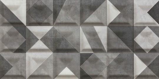 Kütahya Seramik 30x60 Delta Gri Antrasit Dekor Duvar Seramiği