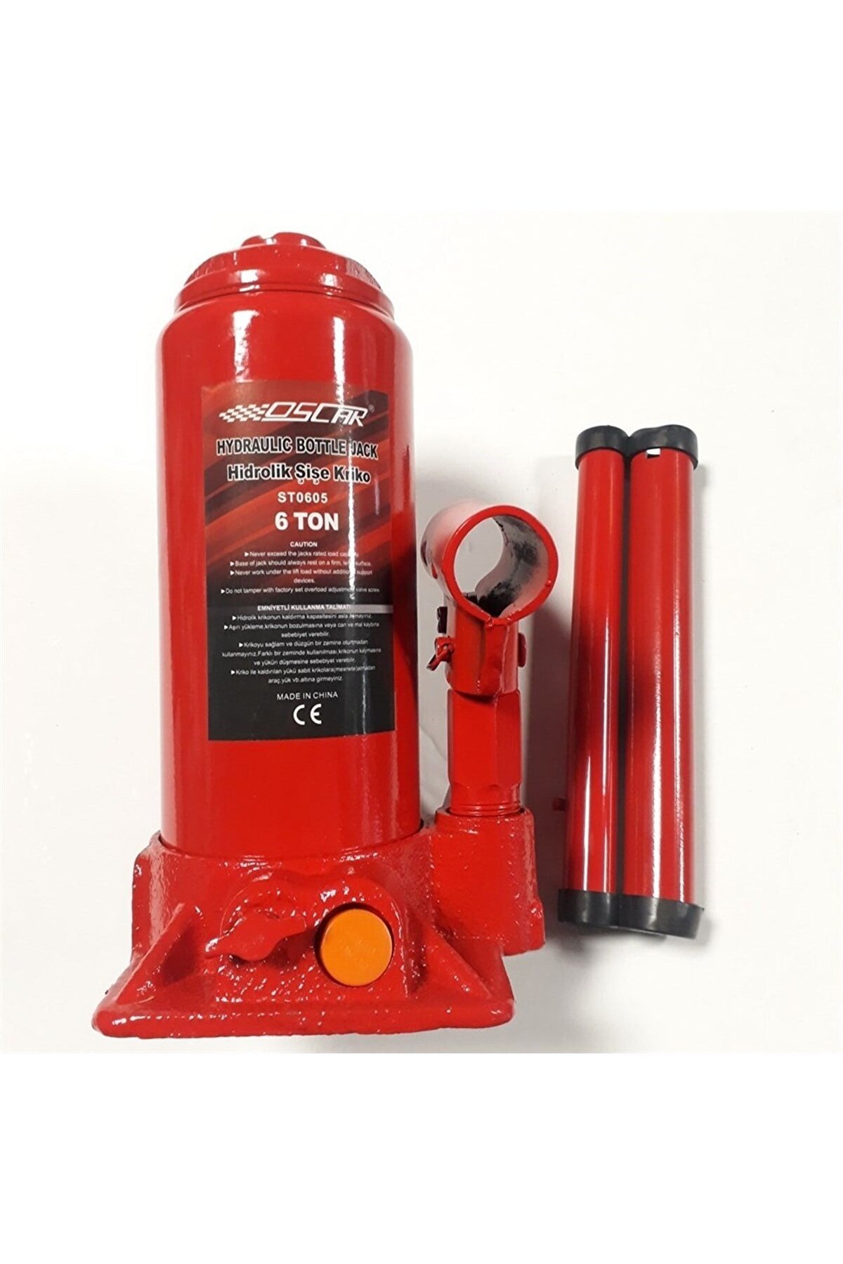 Oscar Oto Kriko Araç Kaldırma Krikosu Şişe Kriko Hidrolik 6 Ton