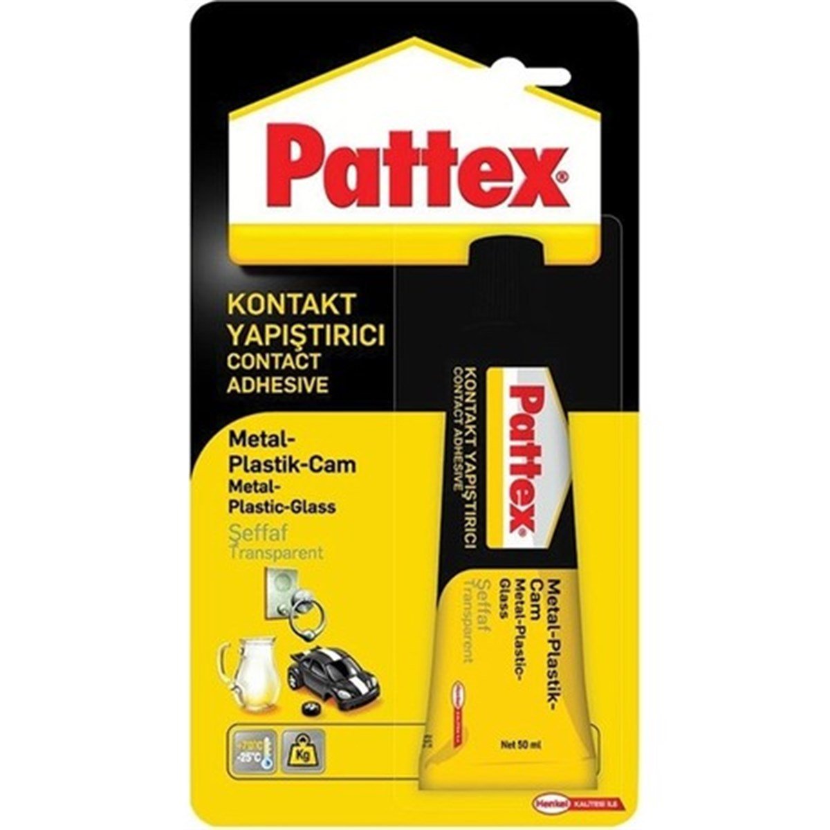 Pattex Kontak Yapıştırıcı Şeffaf 50 Gr