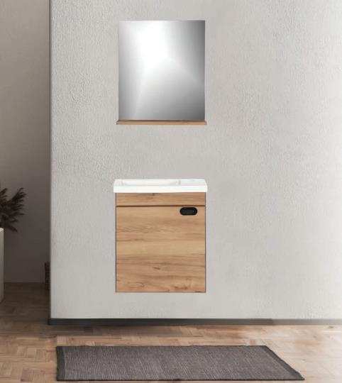Pvc Banyo Dolabı Akar Kestane 43 Cm