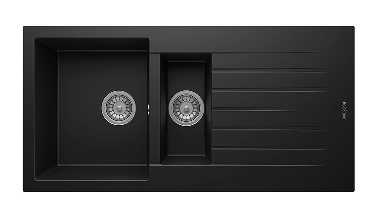 Realstone Troya 50X100 Cm Siyah Granit Eviye P005