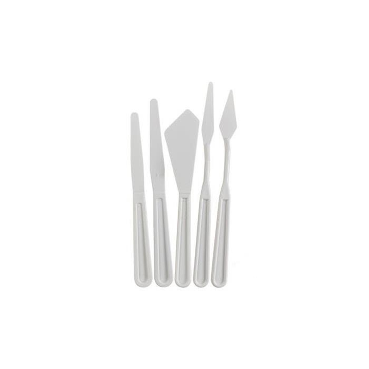 Rıch Plastik Spatül Seti 5li Set Beyaz