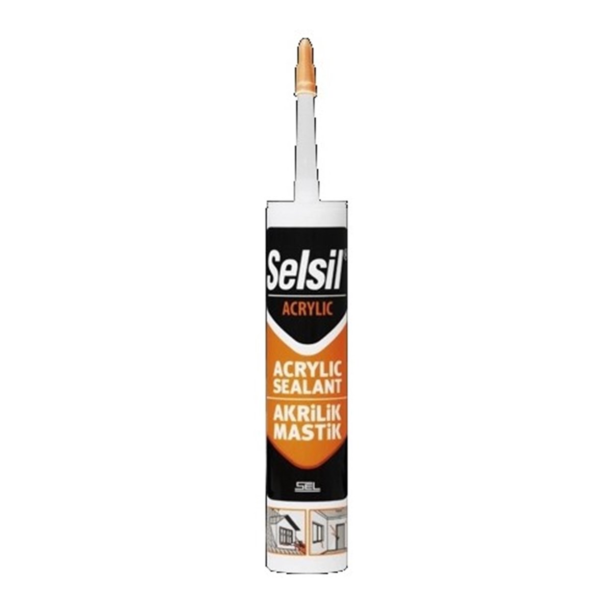 Selsil Akrilik Mastik Gri 500 Gr