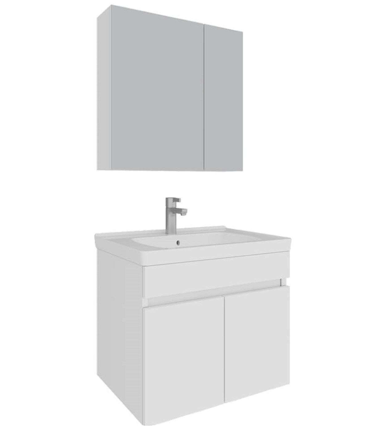 Seramiksan Pino Beyaz 80 Cm Banyo Dolabı